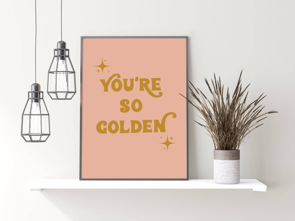 You're So Golden- Harry Styles Print: A4