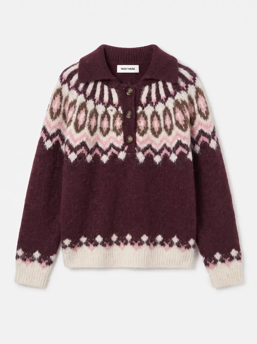 Freja Jumper - Burgundy