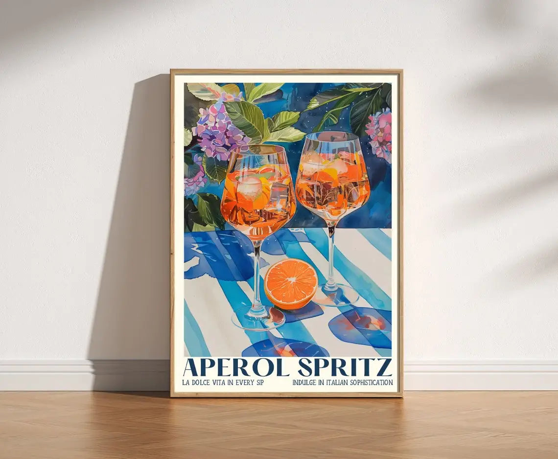 Aperol Spritz Print Poster - A4