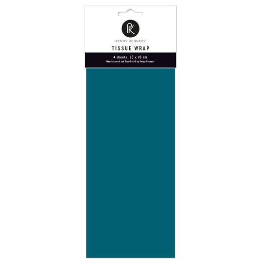 Teal  Plain Tissue Paper