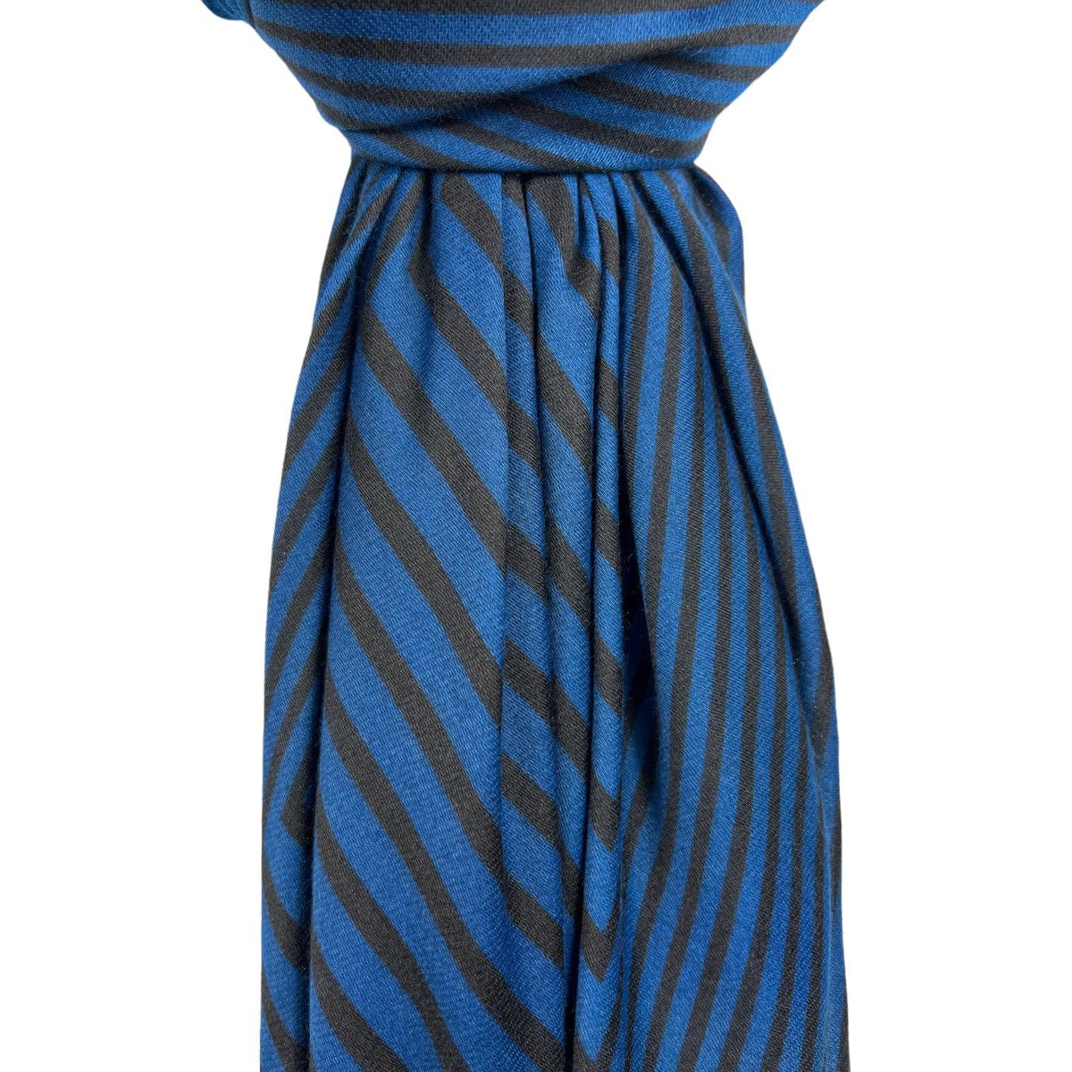 Big Maze Print Scarf: Navy
