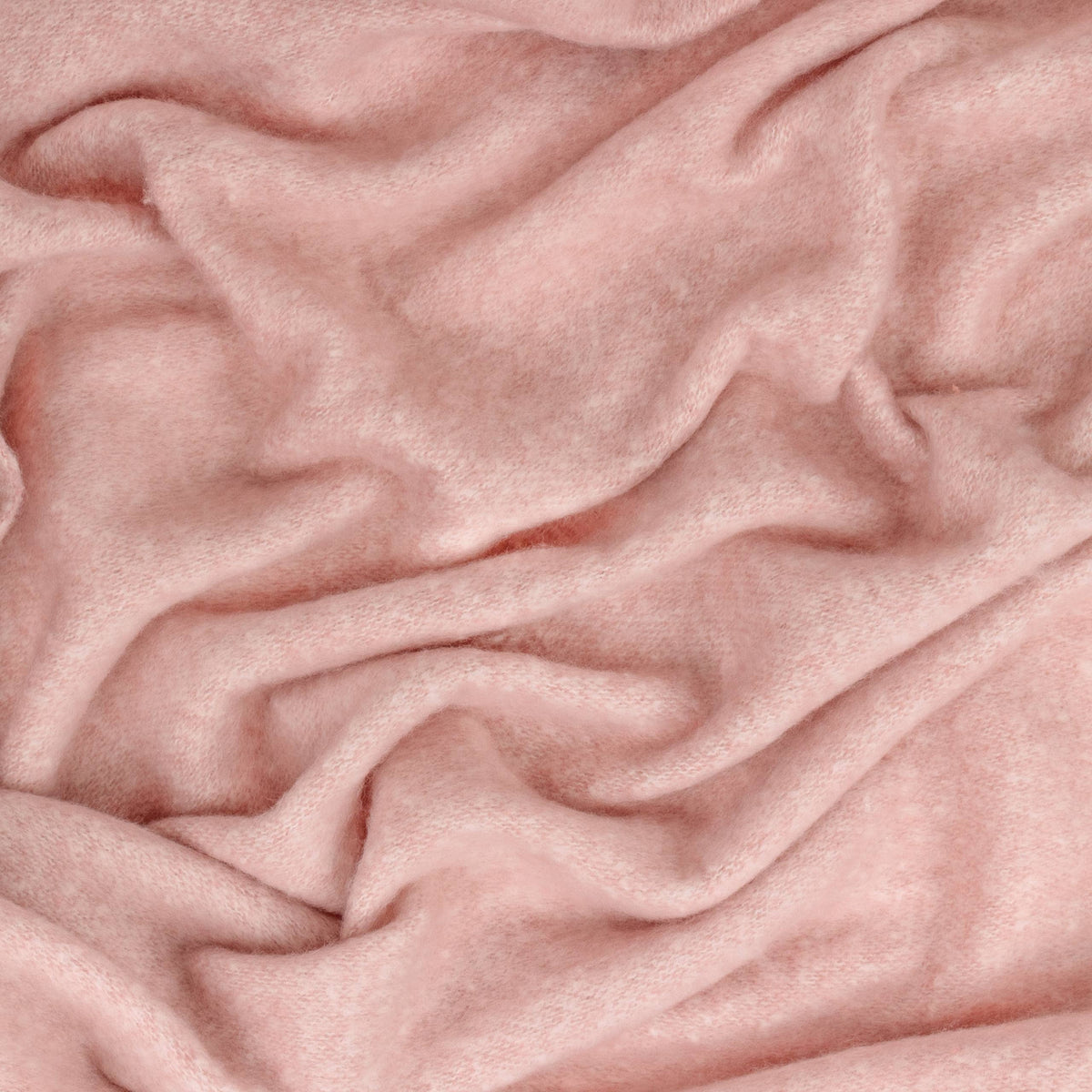 Cosy Woven Tasselled Throw Pink