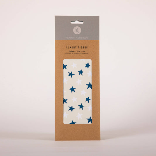 Tissue Paper Blue Stars Birthday Crafts Wrapping