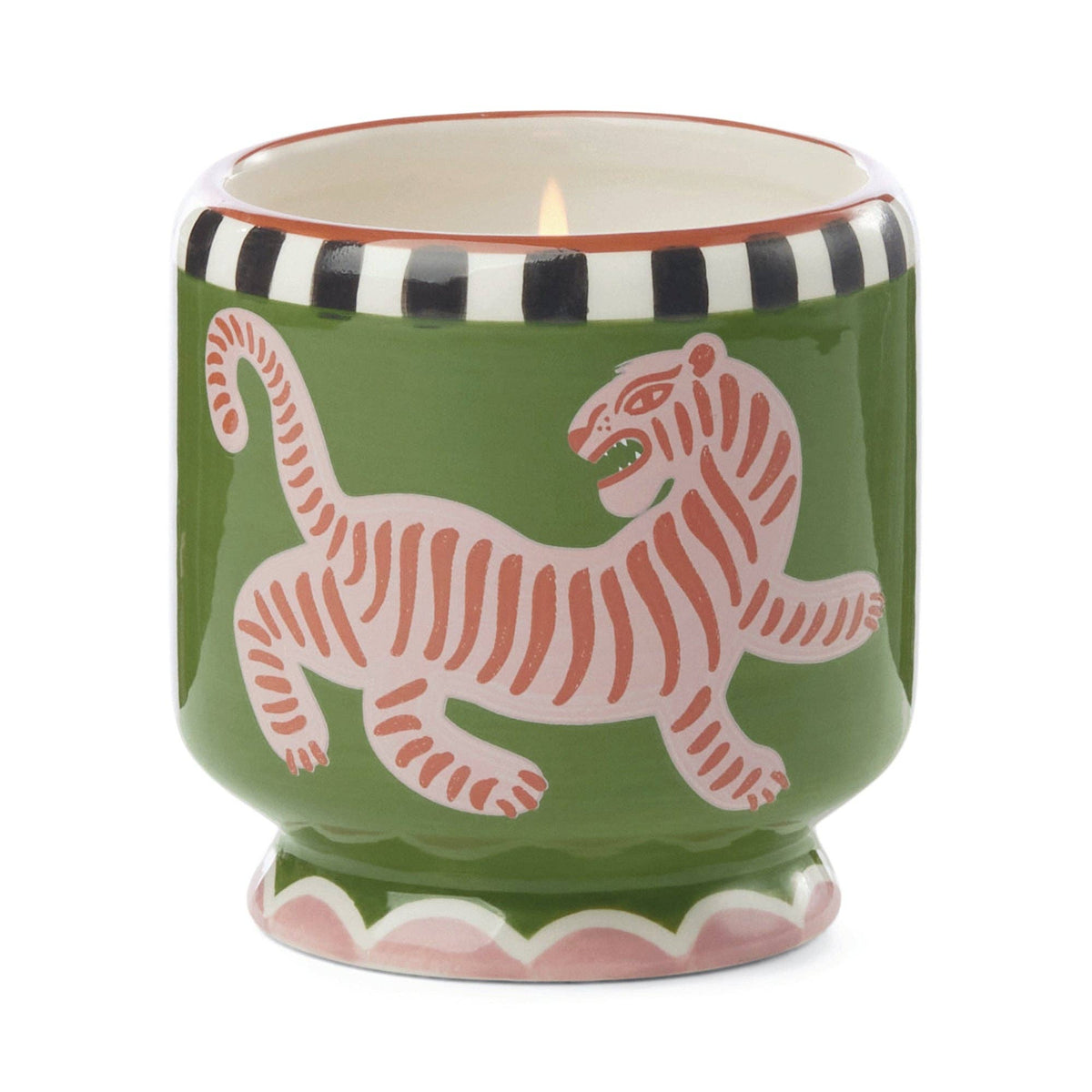 Paddywax A Dopo 8 oz./226g Tiger Ceramic Candle - Black Cedar & Fig