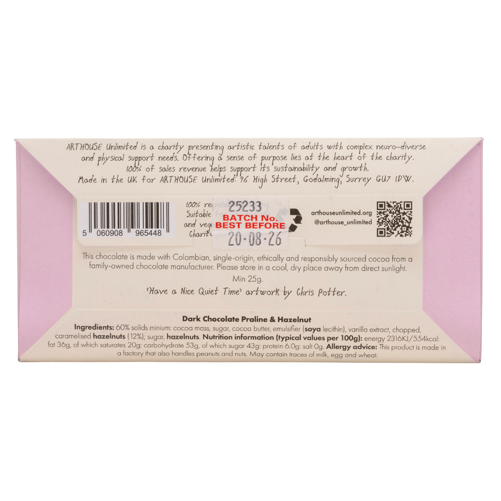 Joy Sized: Have a Nice Quiet Time - Dark Chocolate Praline & Hazelnut