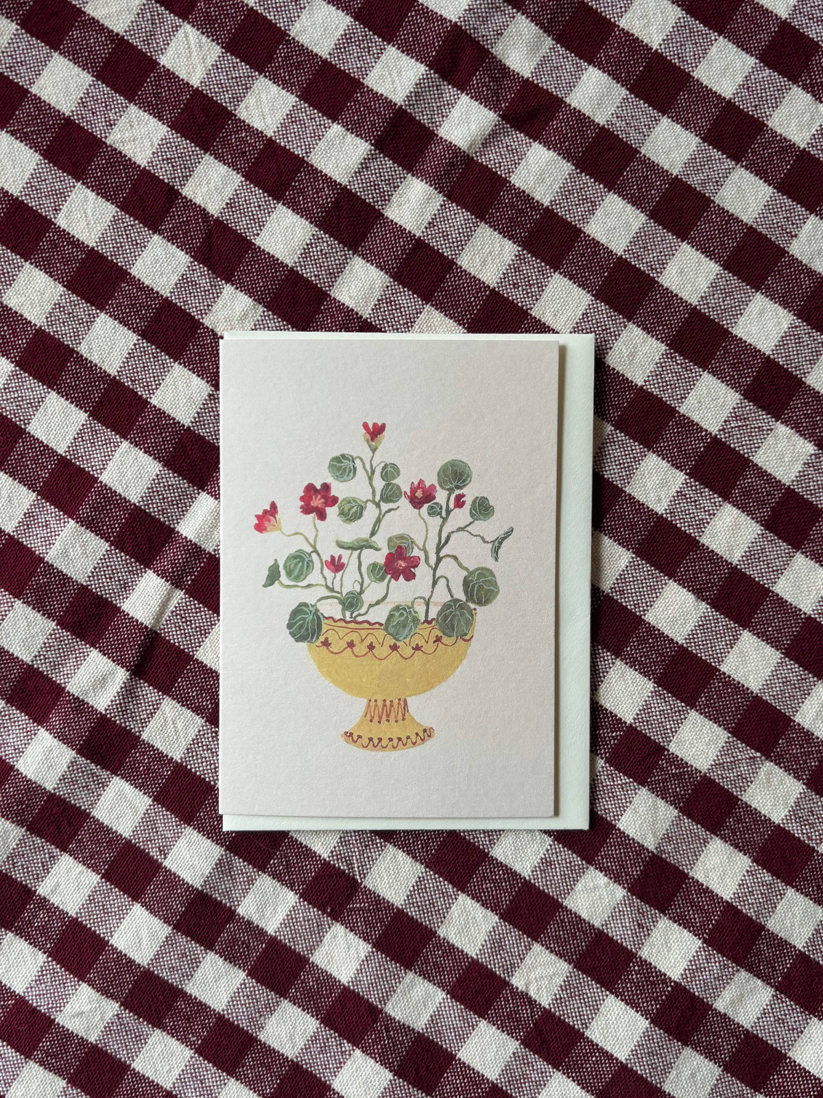 Nasturtium 'Crimson Emperor' mini card