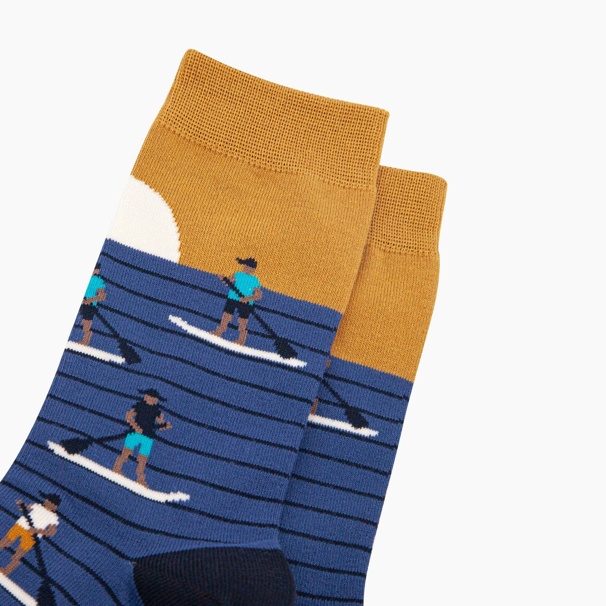 Sunset Paddle Boarding Mens Bamboo Socks