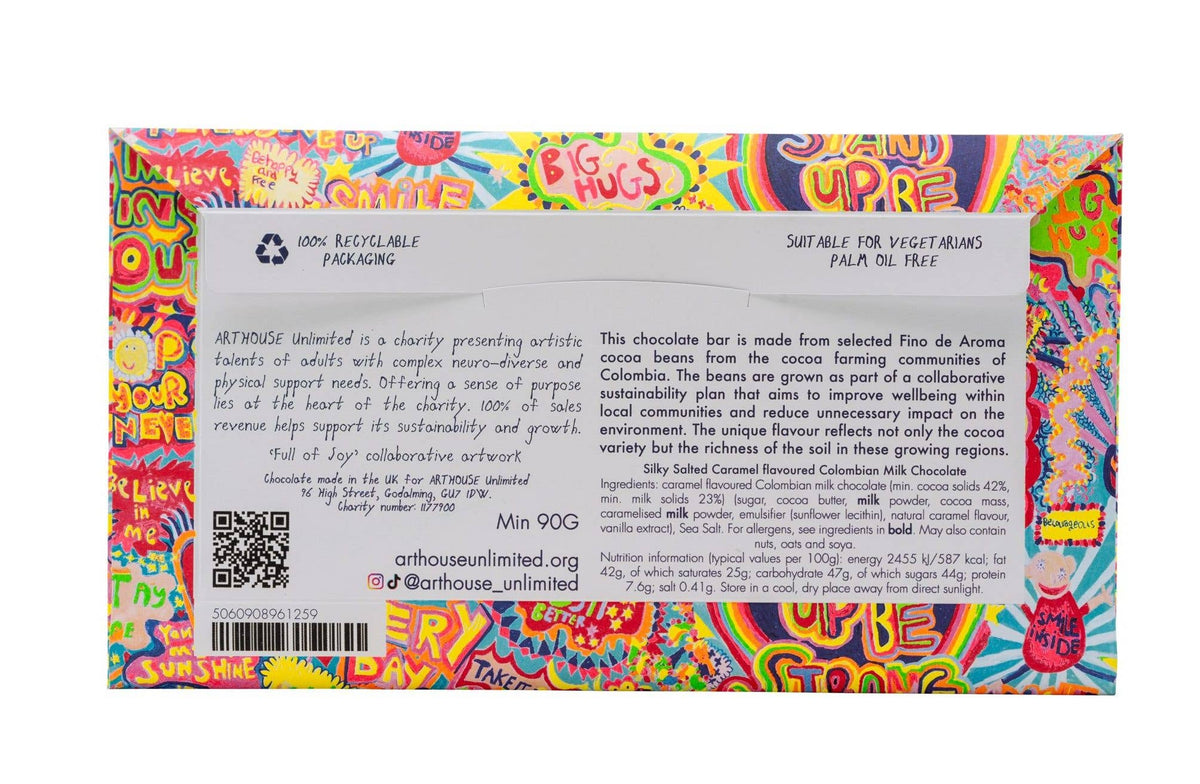 Full of Joy, Silky Milk Salted Caramel Chocolate Bar