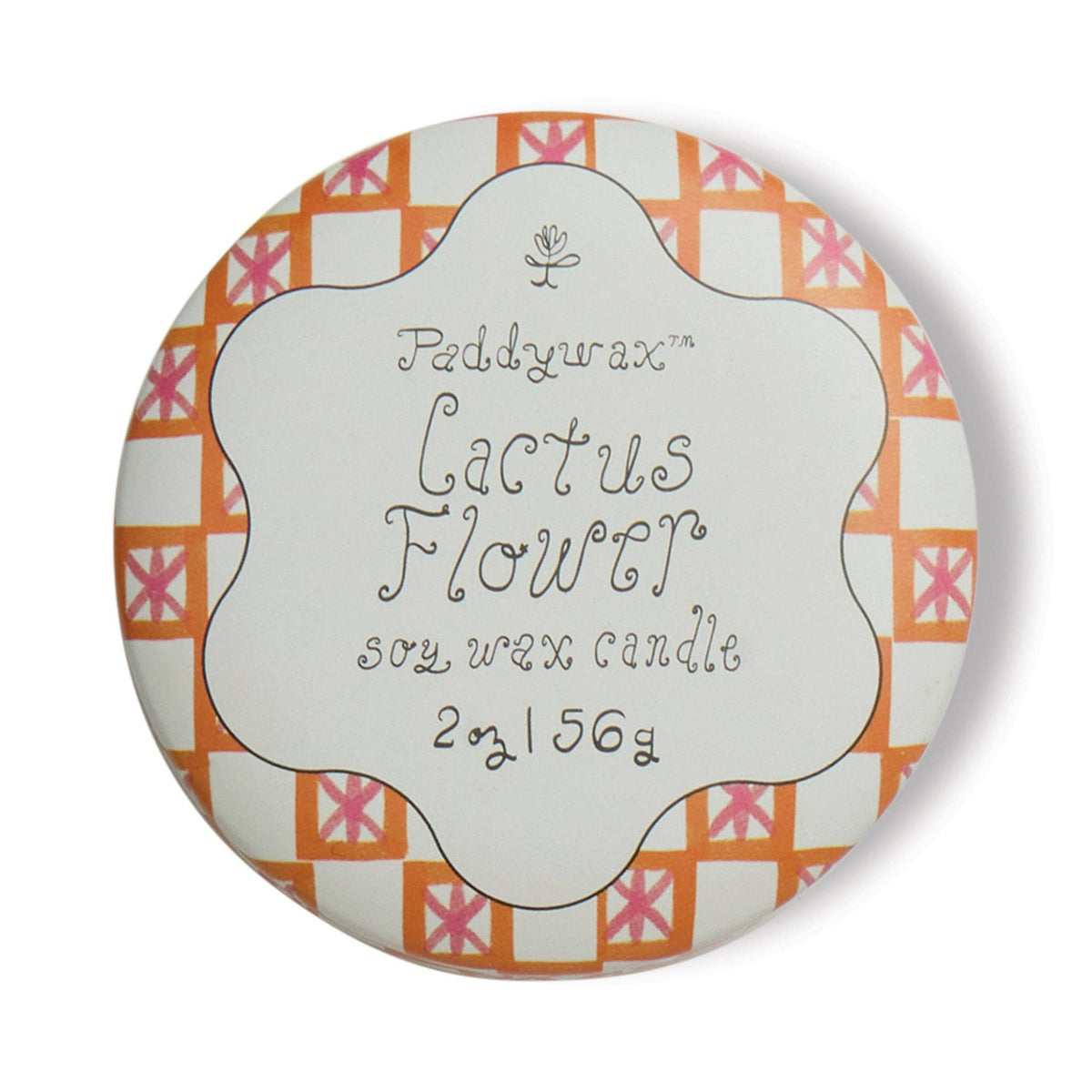 Tulip 2oz/56g Printed Tin Candle - Cactus Flower