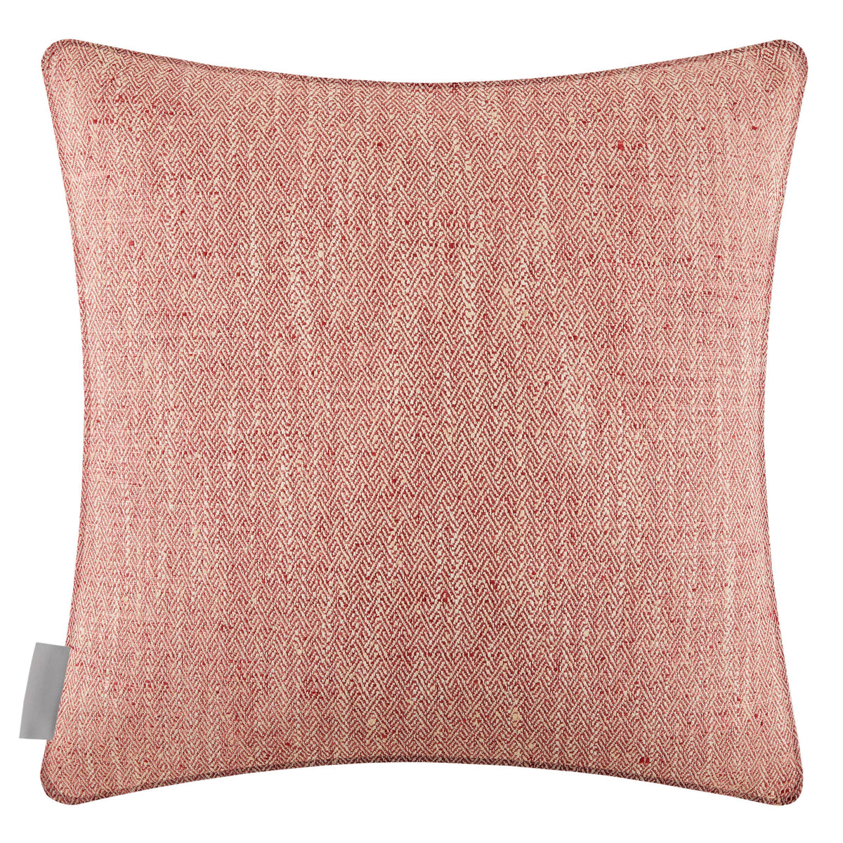 Textured Woven Square Cushion in Garnet