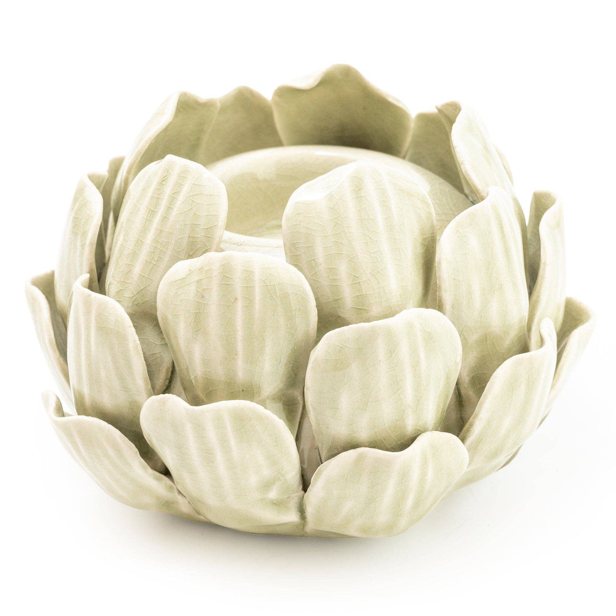 Green Artichoke Candle Holder