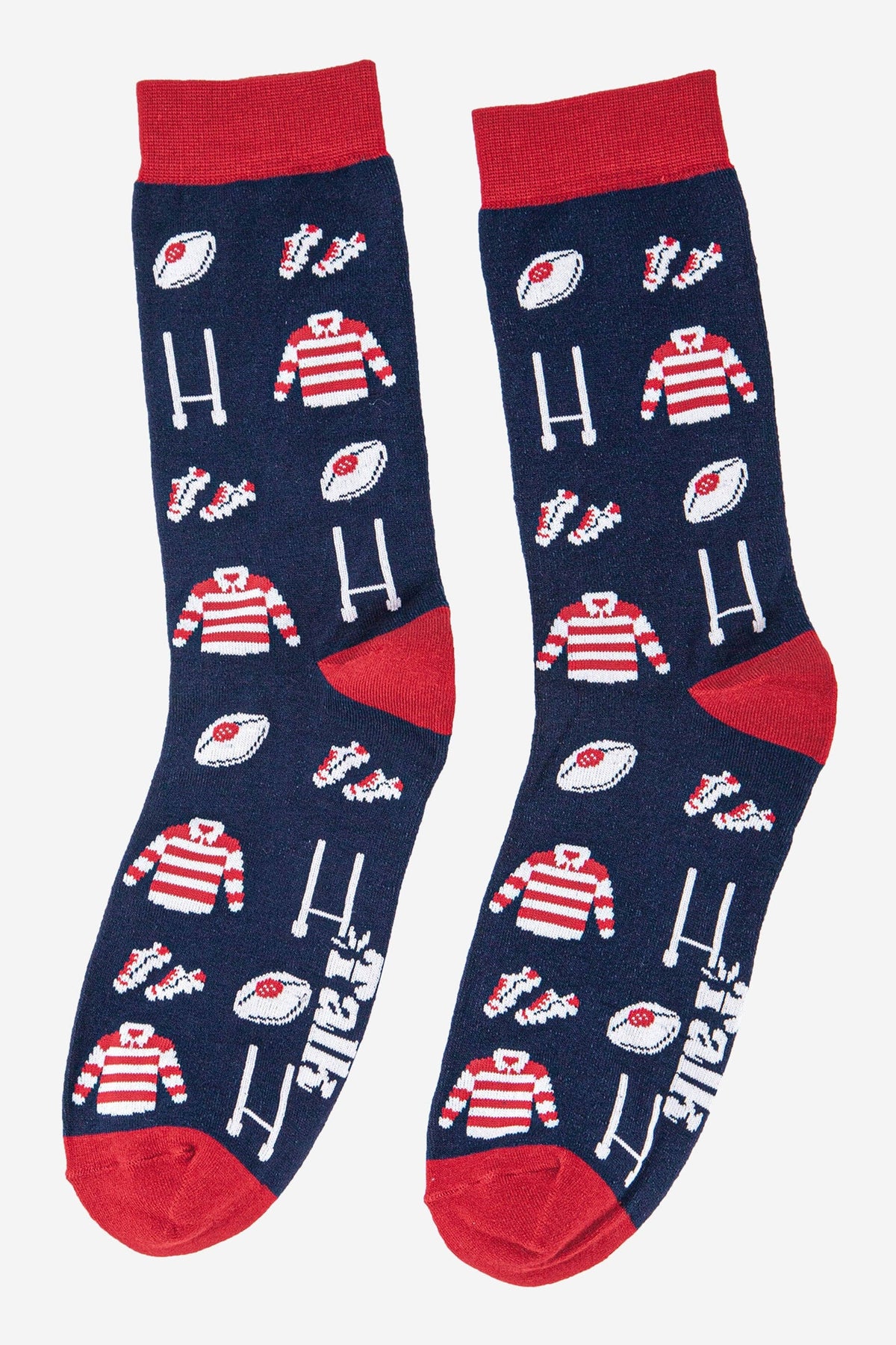 Rugby Mens Bamboo Socks in Navy Blue