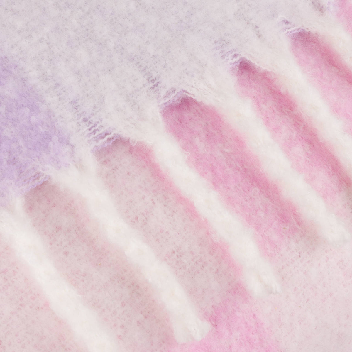 Checked Tasselled Throw Aqua & Pink