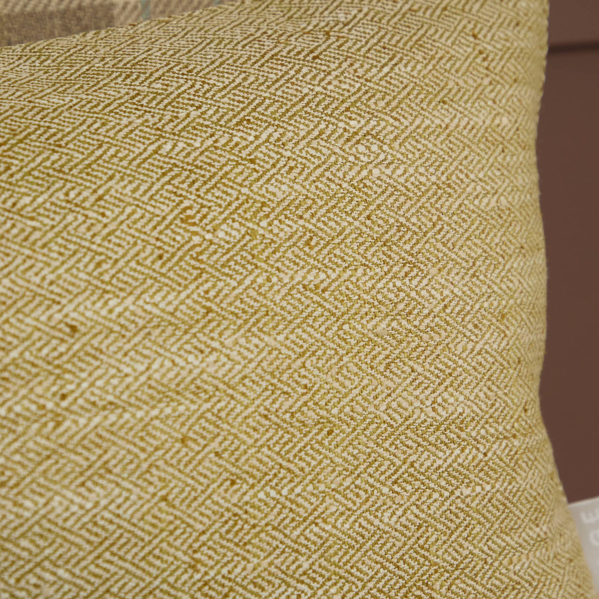 Textured Woven Square Cushion in Meadow