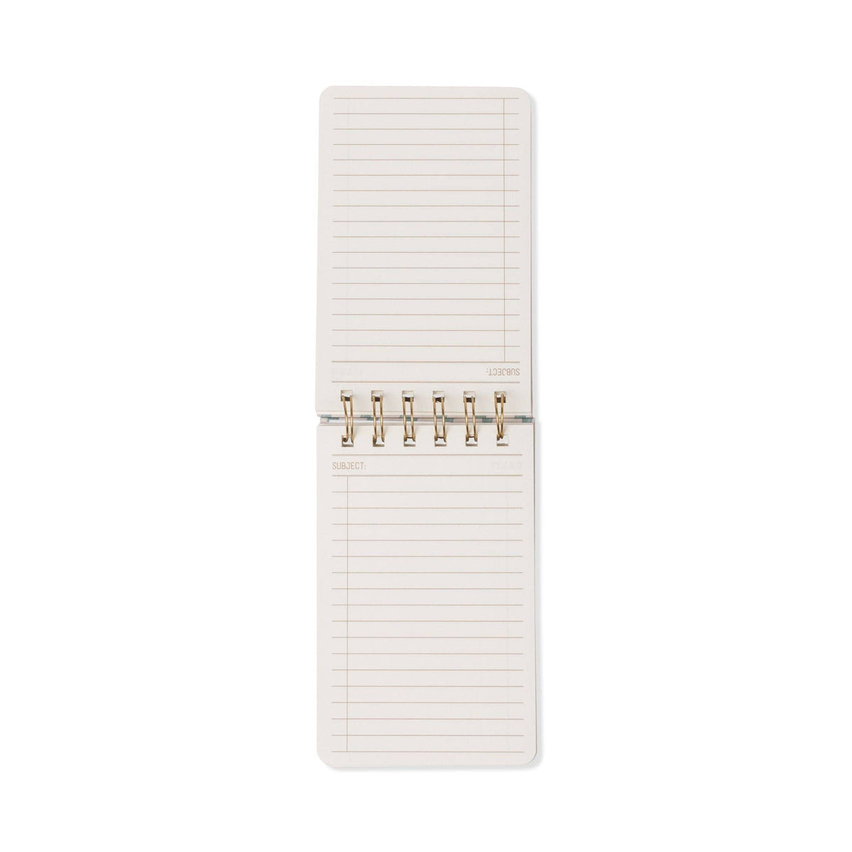 Tulip Twin Wire Notepad - Wavy Blue
