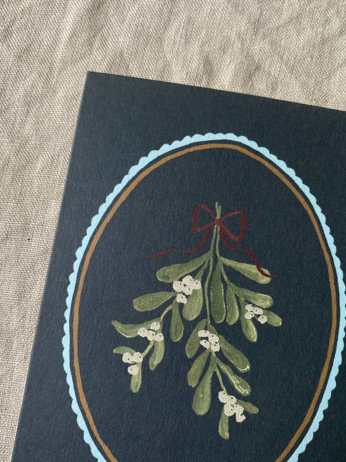 Mistletoe Christmas card
