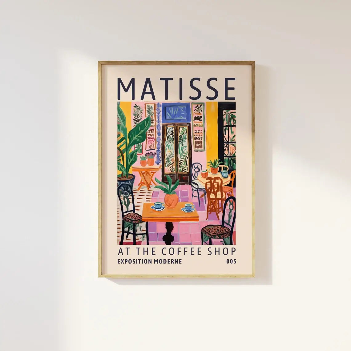 Matisse At The Coffee Shop Print Poster: A4