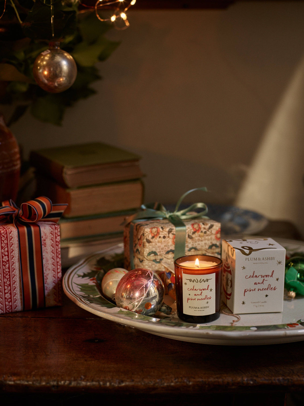 Cedarwood & Pine Needles Votive - Plum & Ashby 75g