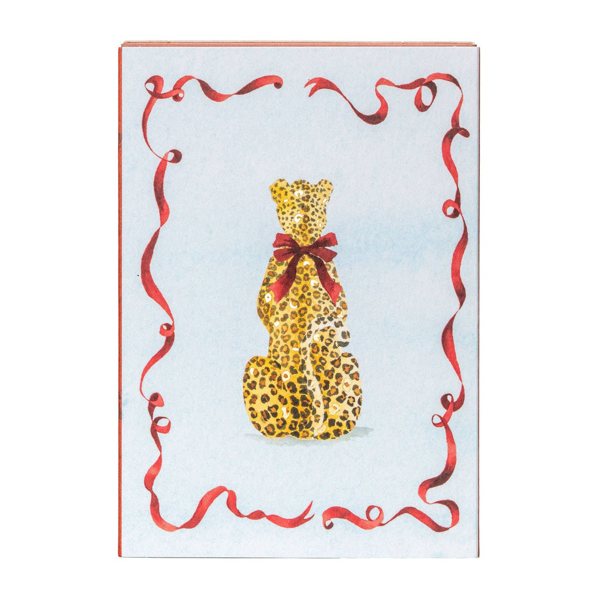 Leopard With A Bow Design Log Matches