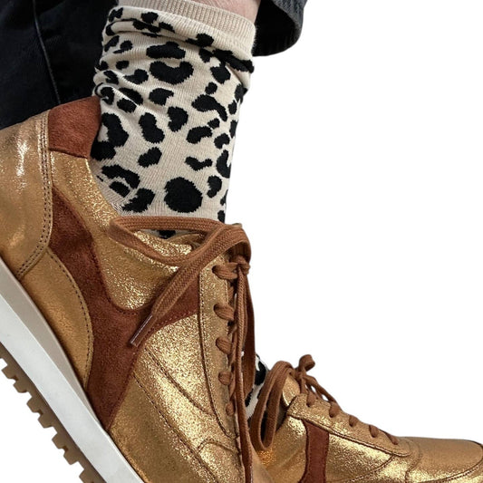 Leopard Socks - Sand