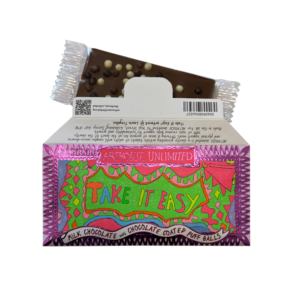 Joy Sized: Take It Easy, Milk Chocolate with Chocolate Coated Puff Balls