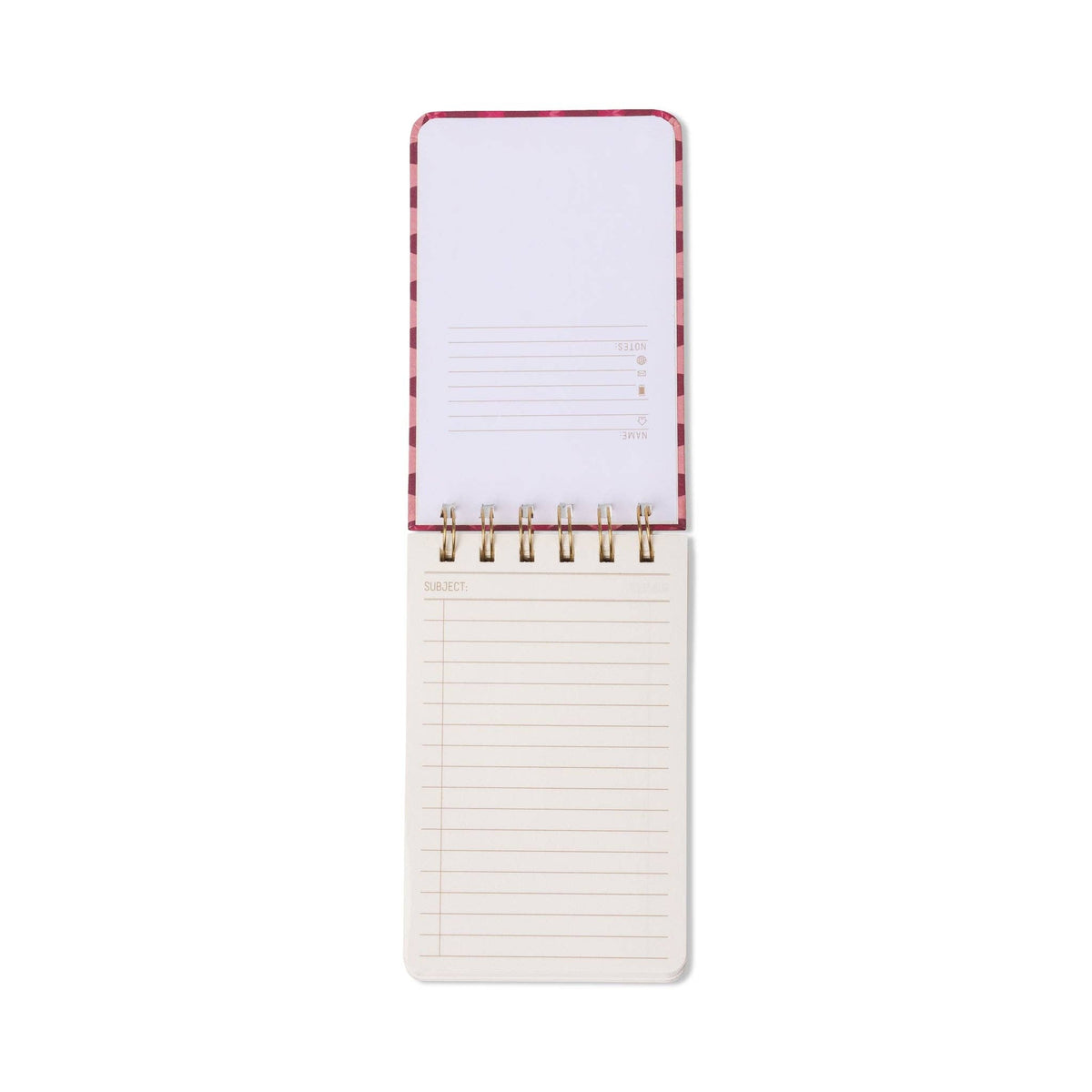 Tulip Twin Wire Notepad - Pinwheel Pink